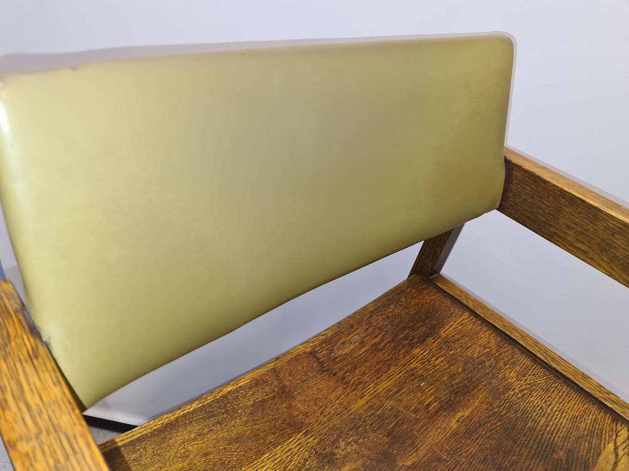 A Wonderfull Pair of Historic Gunlocke Company MCM Oak Armchairs