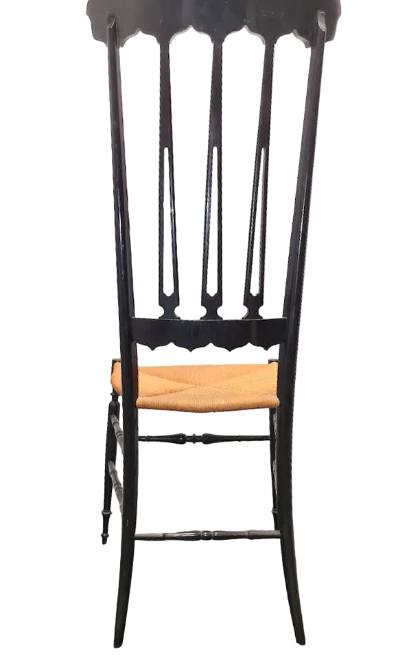 Set Of 4 Vintage Italian Chiavarina High-Back Chairs