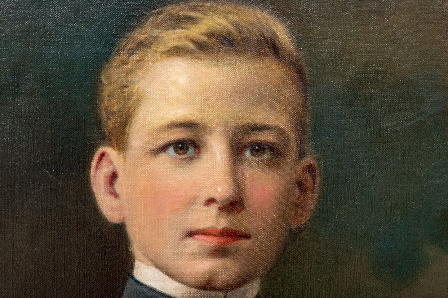 Portrait Of An Officer,Oil On Canvas, Austin Shaw (20th C.)