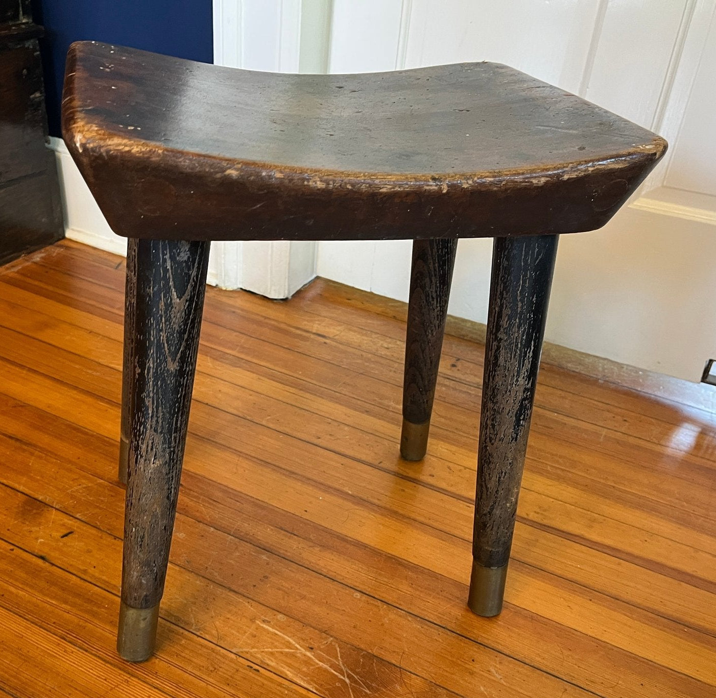 Swedish / Scandinavian Modern Saddle-Seat Stool, c. 1930s–1940s