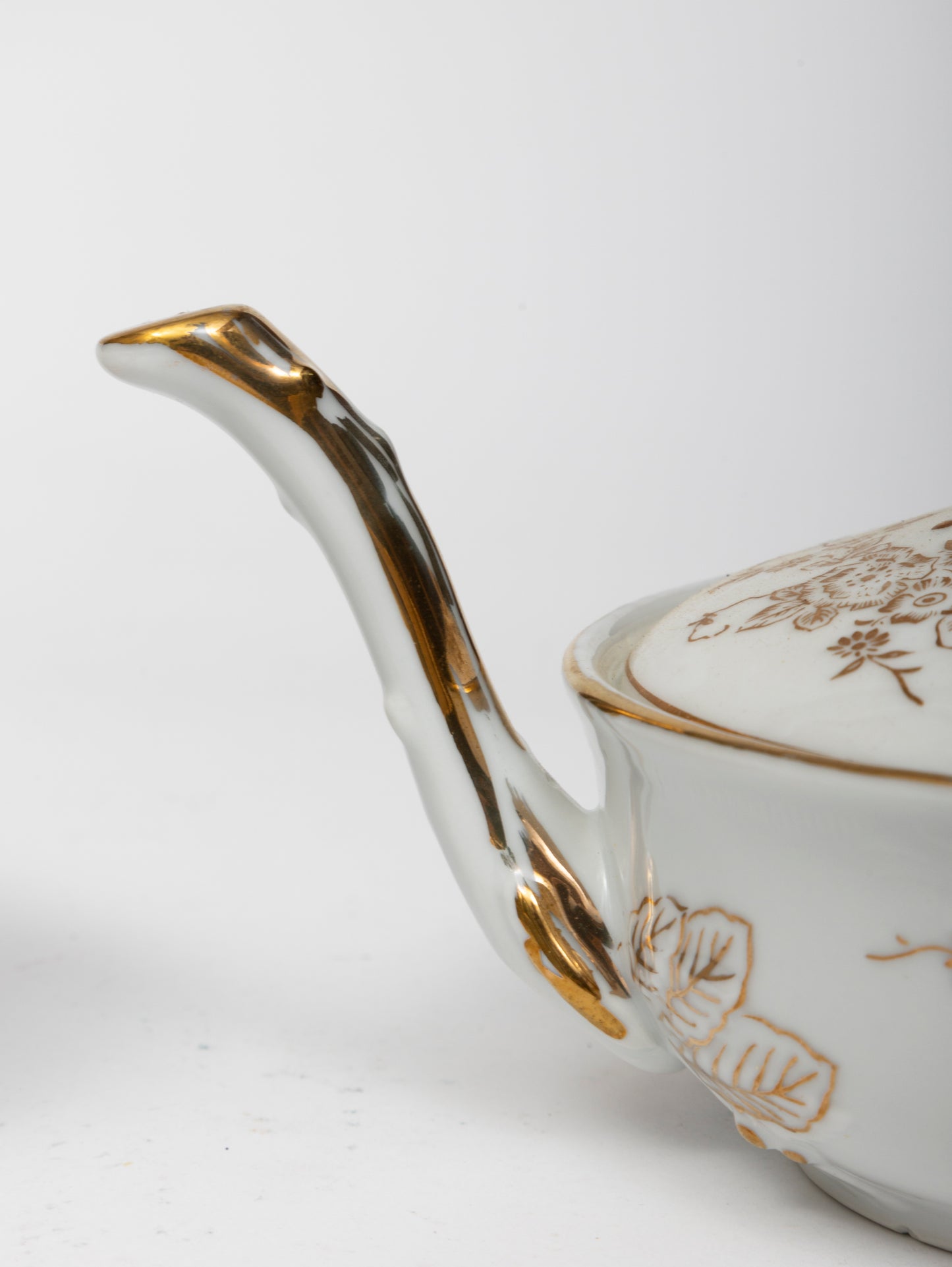 Porcelain Lidded Soup Bowls - Set Of 6