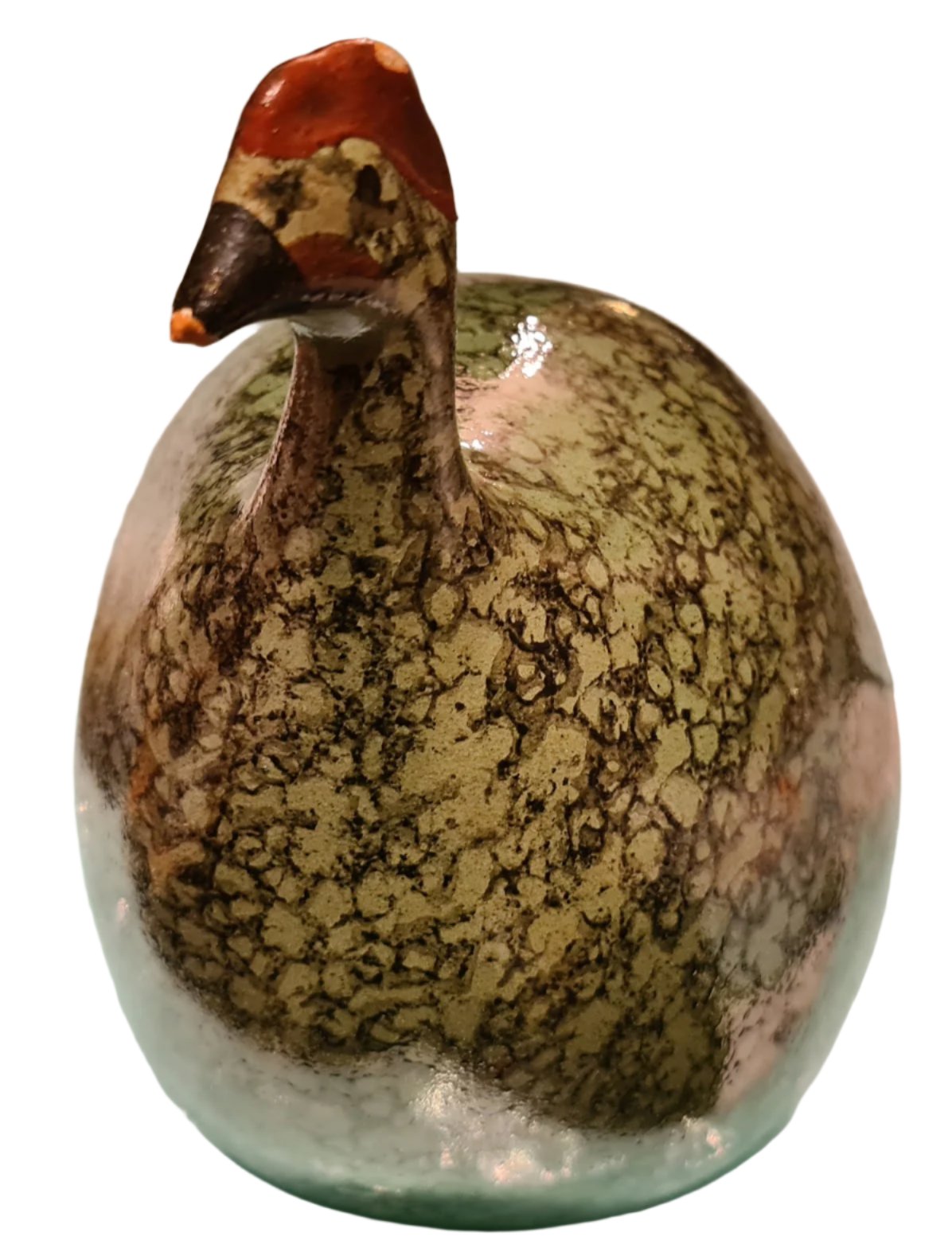 Green Bird, Ceramic, signed