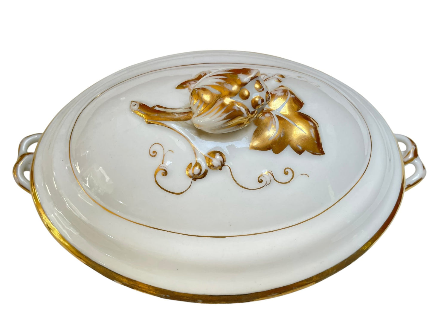 Pair Of Vintage Porcelain Covered Casserole Bowls