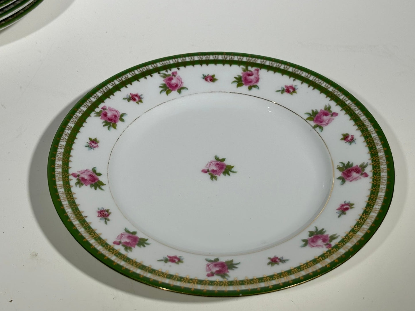 Set Of Rare Antique 7 Austrian Porcelain Desert Plates, 8"
