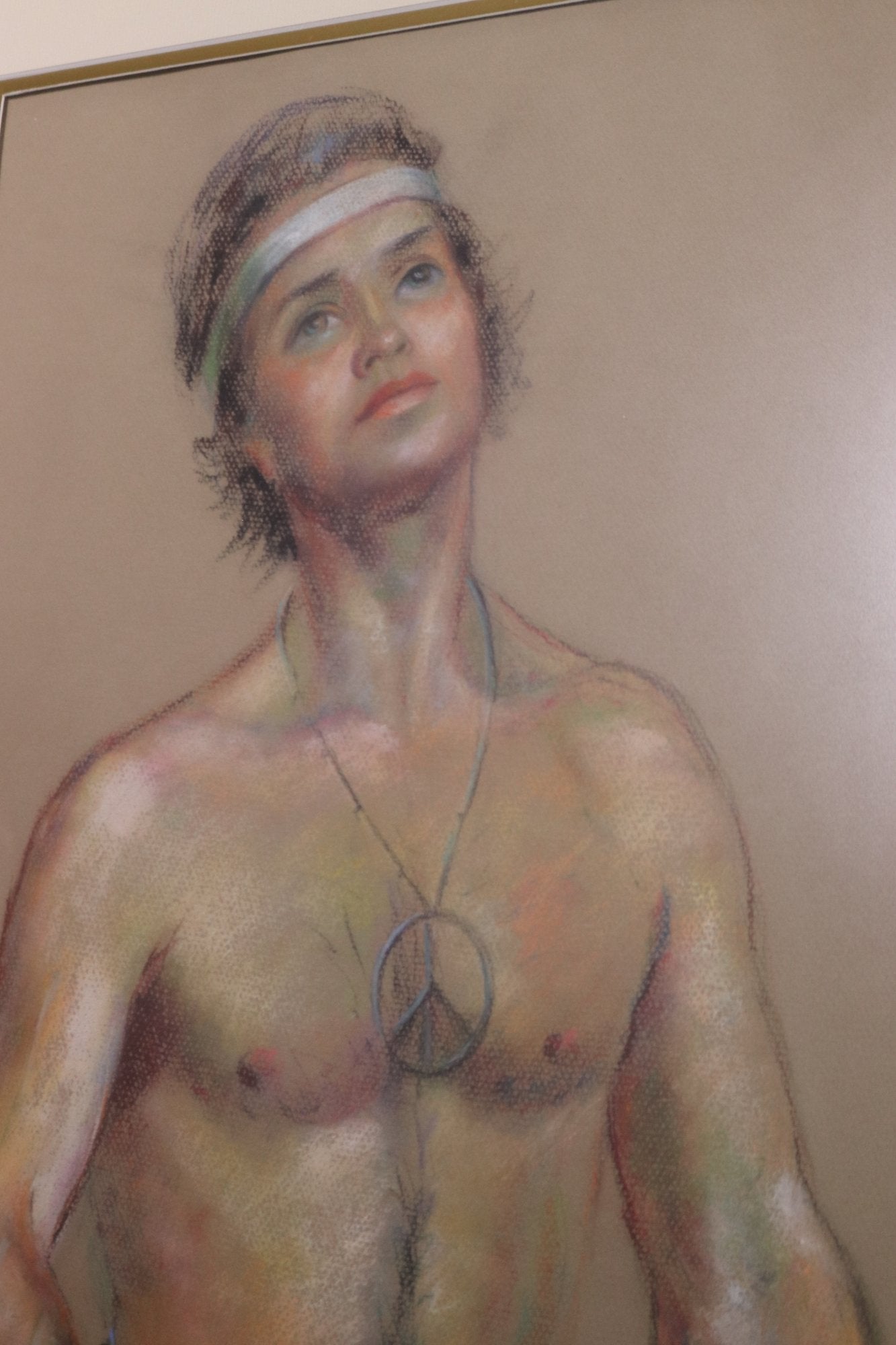 Flora B Giffuni Framed Hippie Pastel Artwork