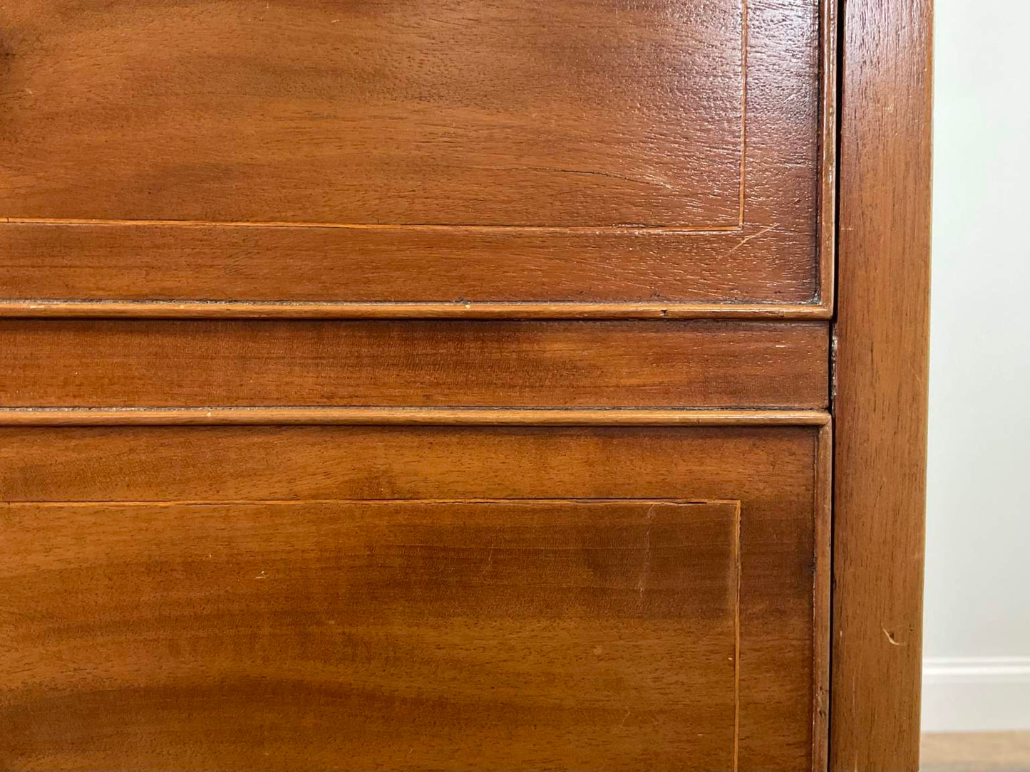 Antique Early 1800 Georgian English Secretaire Cabinet, Walnut