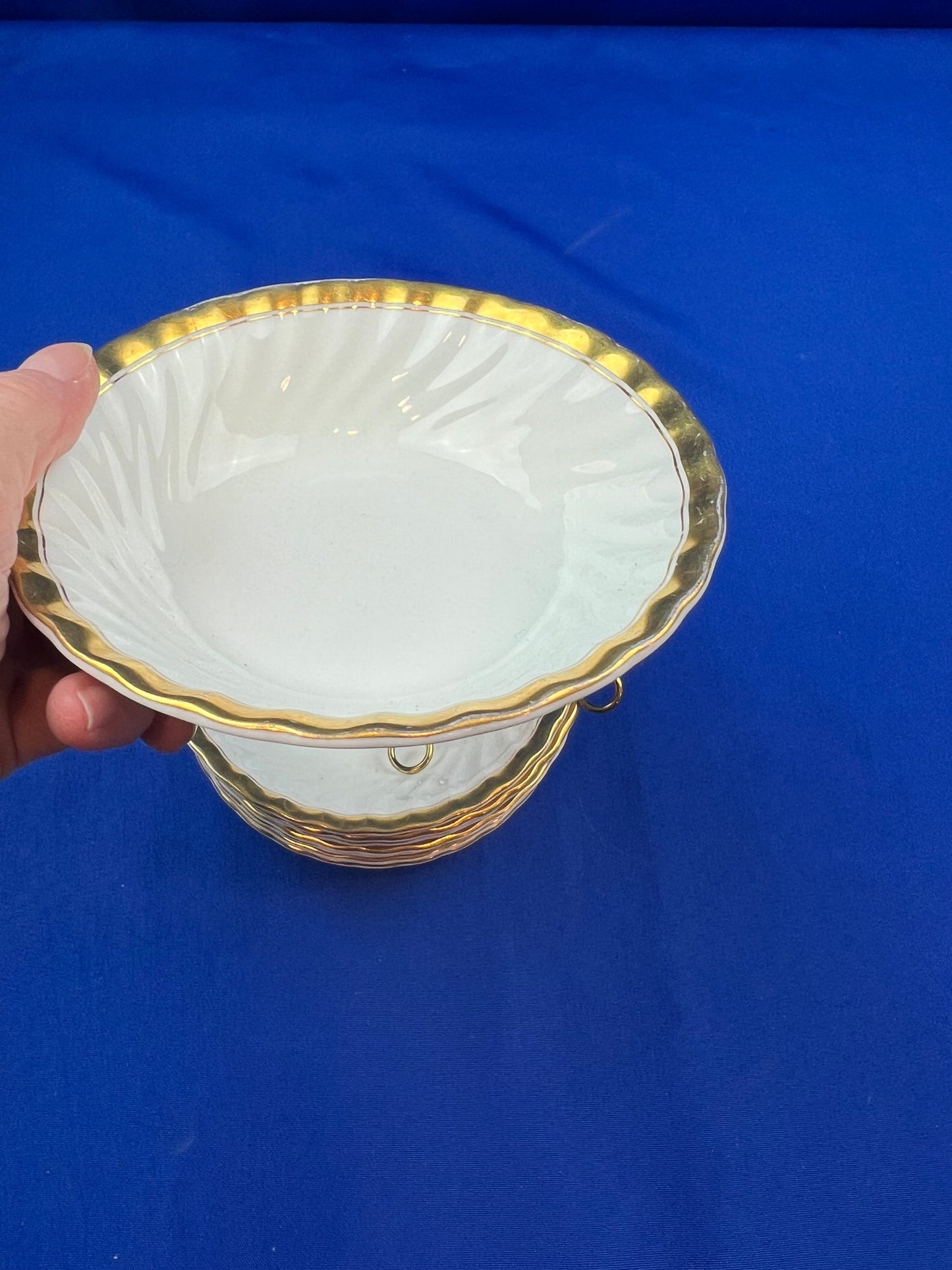 English Porcelain Bowls 5.5" - Signed "Minton's England"