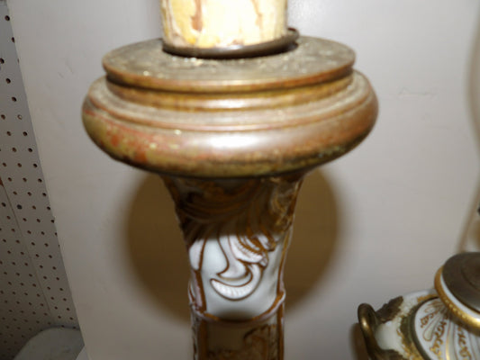Tall Porcelain Candle Stand