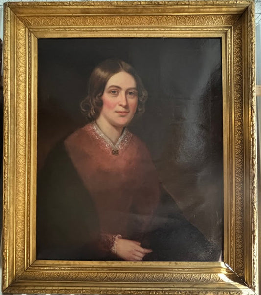 Victorian Portrait of a Woman, oil on canvas