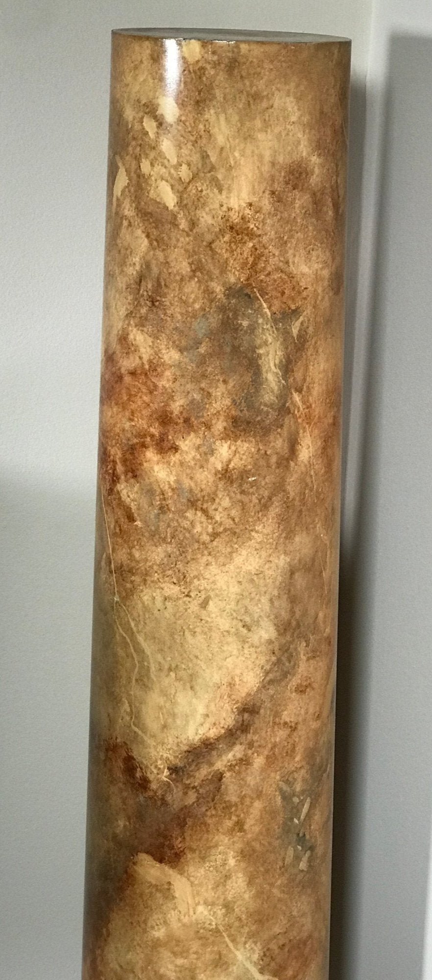 Stunning Tall Burl Wood Column,&nbsp; 48" X 10".