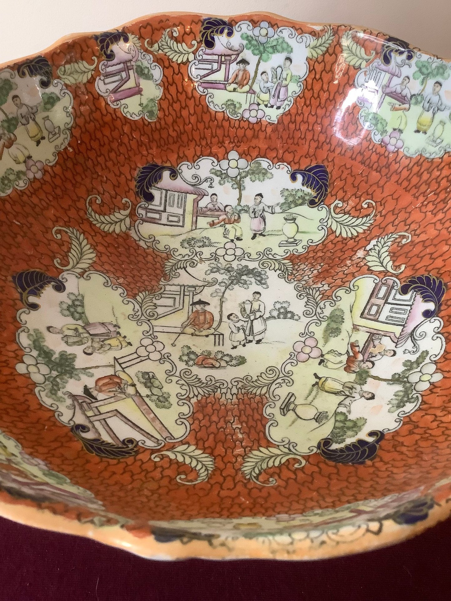 MASON'S PATENT IRONSTONE ASIAN SERVING BOWL, c.1830-48