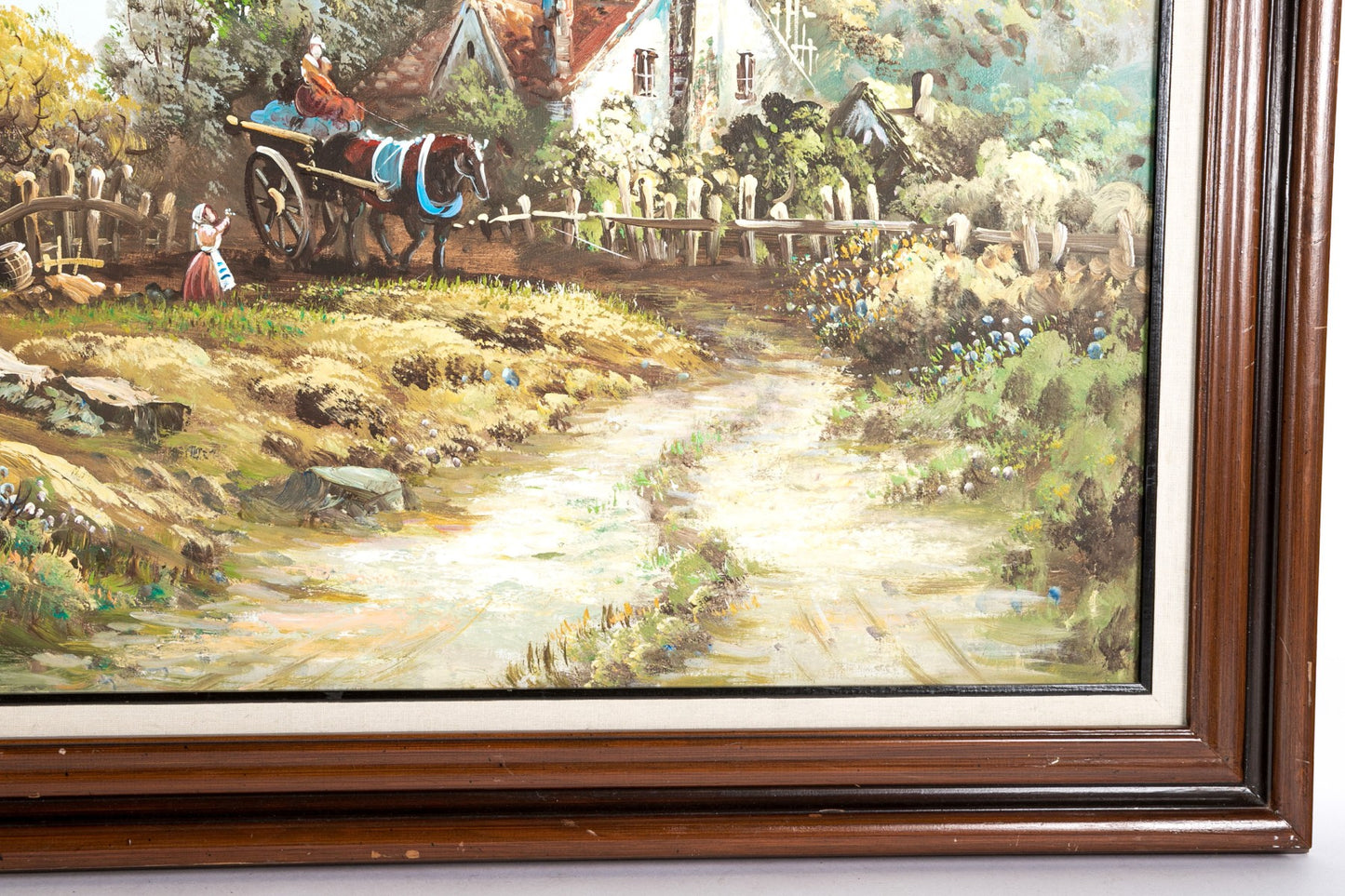 Signed "C. Marring" Oil On Canvas, Dutch Cottage Scene