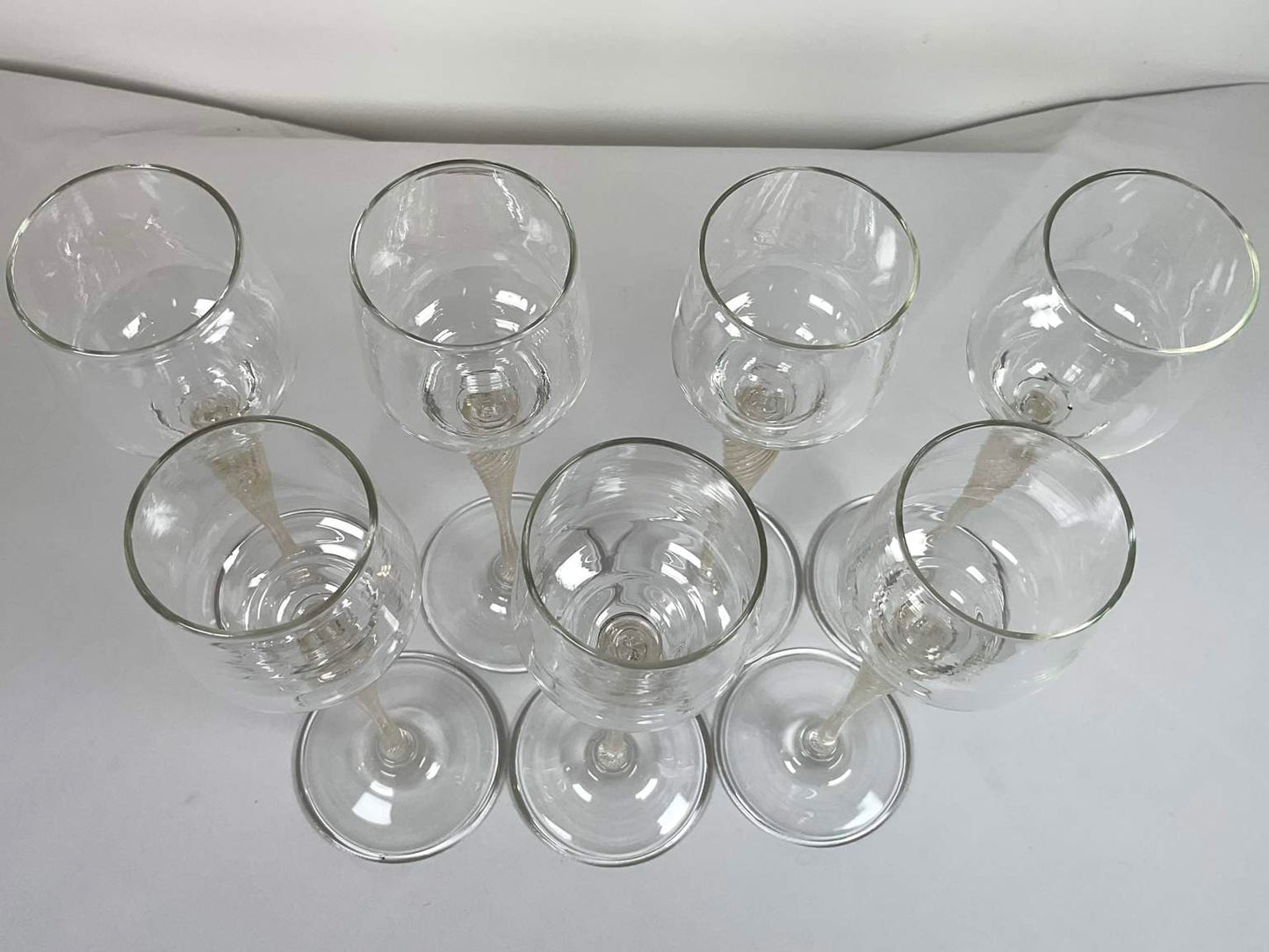 Extra Tall Murano Champagne - Cordial Glasses, 8 pcs