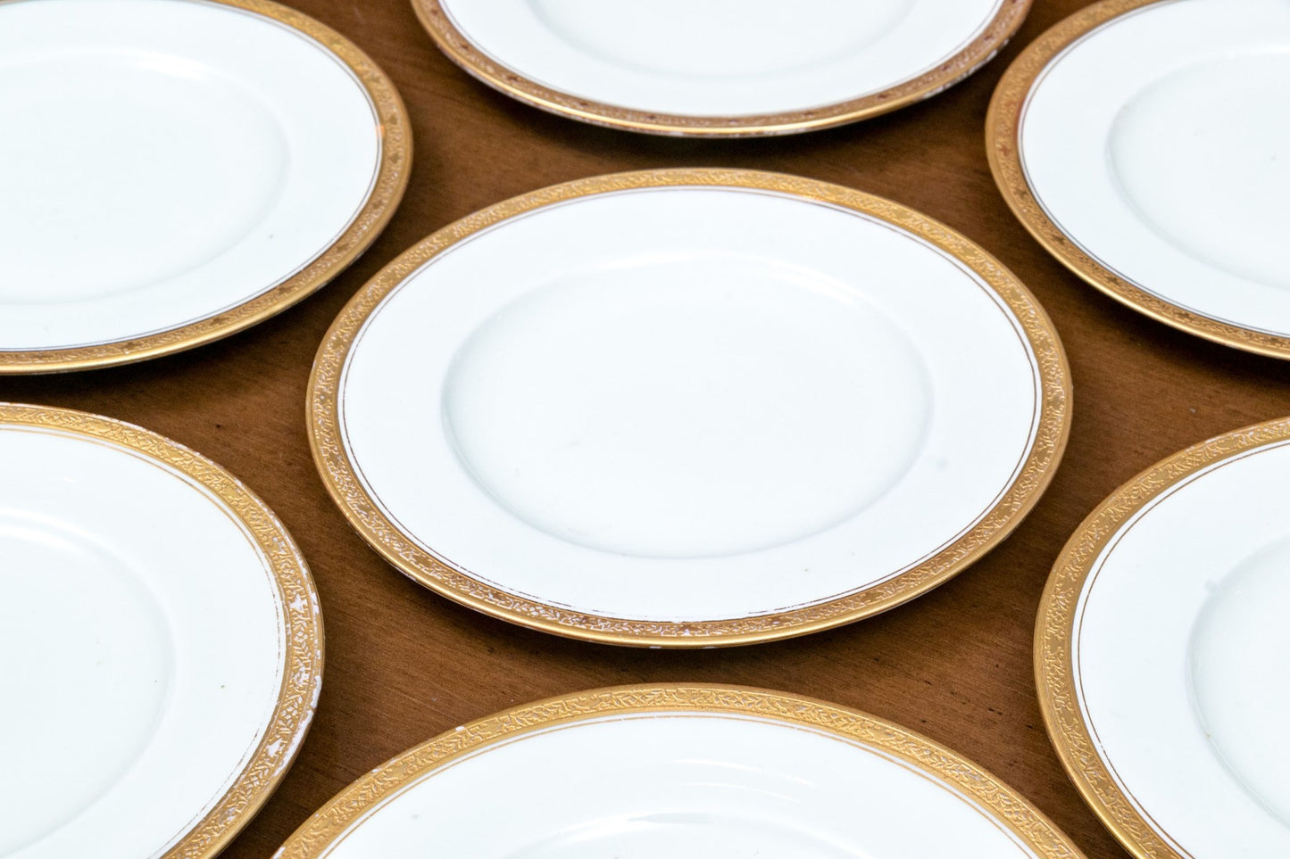 Royal Worcester, England, For Ovington Brothers Co., New York Bread And Butter Set of 10