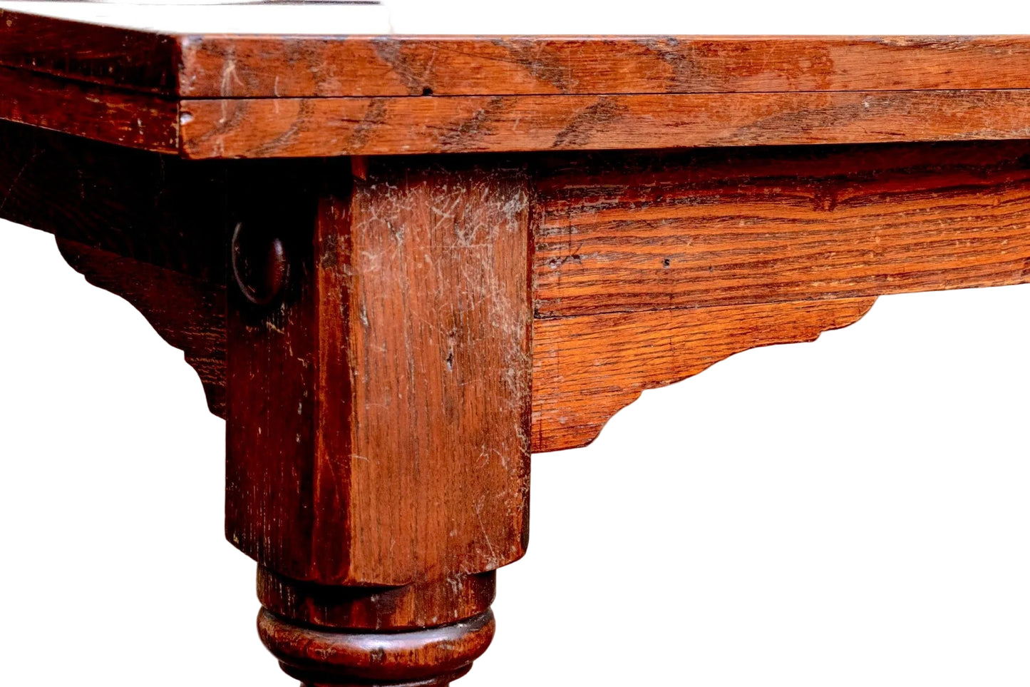 Antique English Oak Farmhouse Dining Table