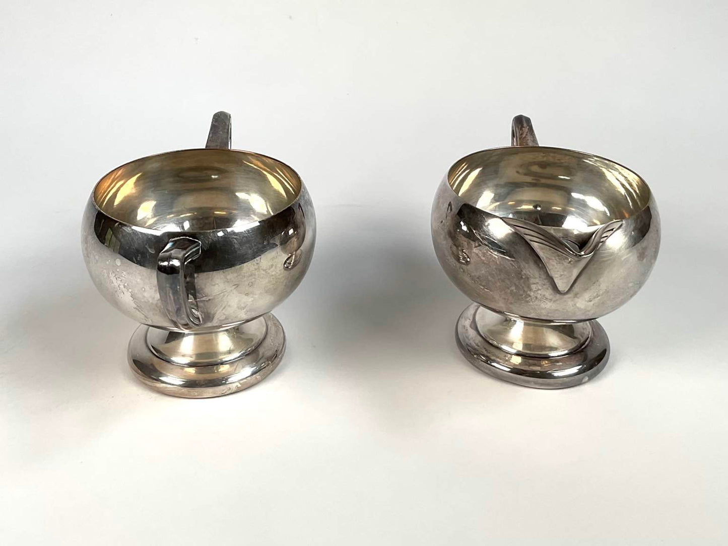 Vintage Weidlich Brothers Silver Plate Creamer and Sugar