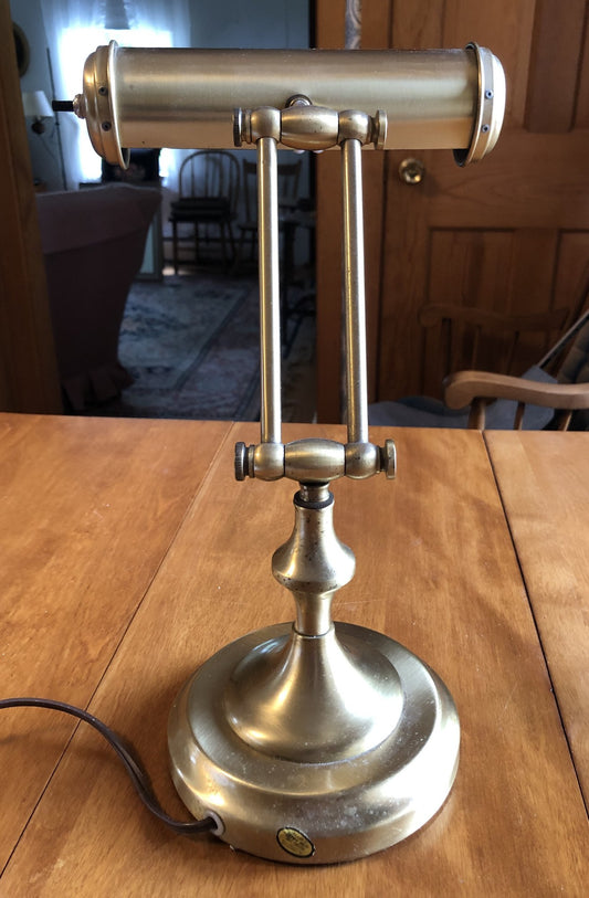Vintage Brass Adjustable Desk Lamp