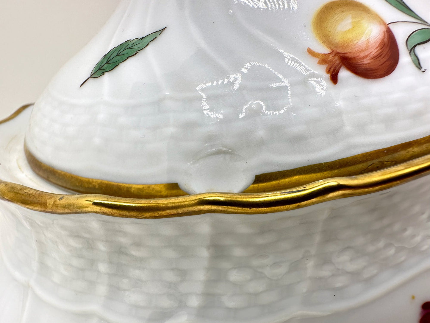Vintage Italian Richard Ginori Fruits Perugia Tea Set