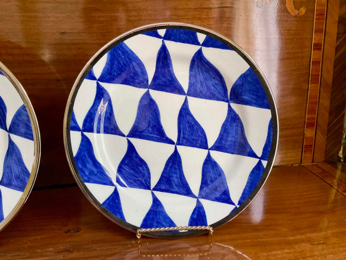 Pair of Tiffany & Co. Este Ceramiche Plates