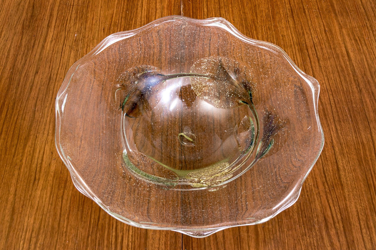 Peter Bramhall Signed Handblown Glass Bowl