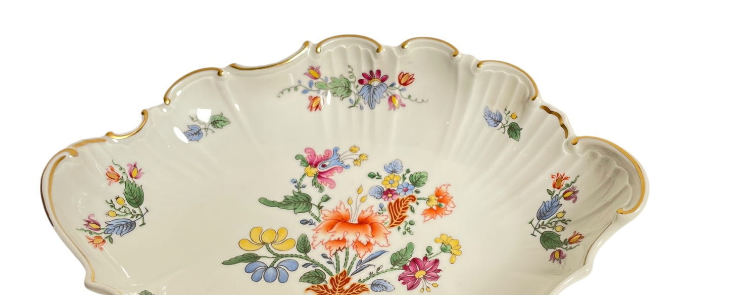Vintage Richard Genori "Riviera" Porcelain Oval Bowl