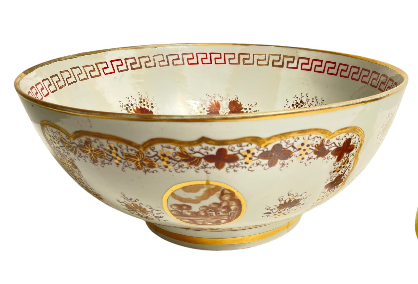Hand-painted Porcelain Centerpiece Bowl