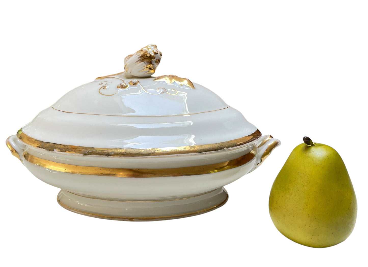 Pair Of Vintage Porcelain Covered Casserole Bowls