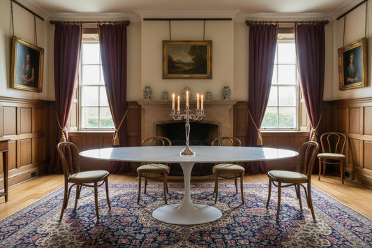 Authentic Eero Saarinen 96" Oval Tulip Dining Table for Knoll Studio