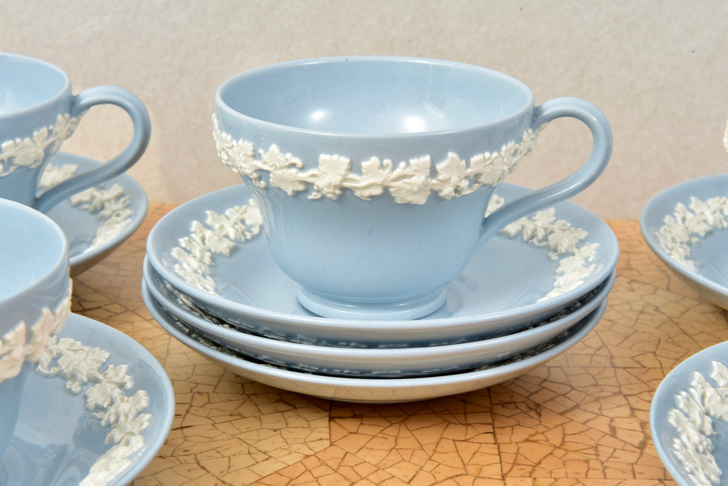 Wedgwood Queensware Tea Cups And Saucers
