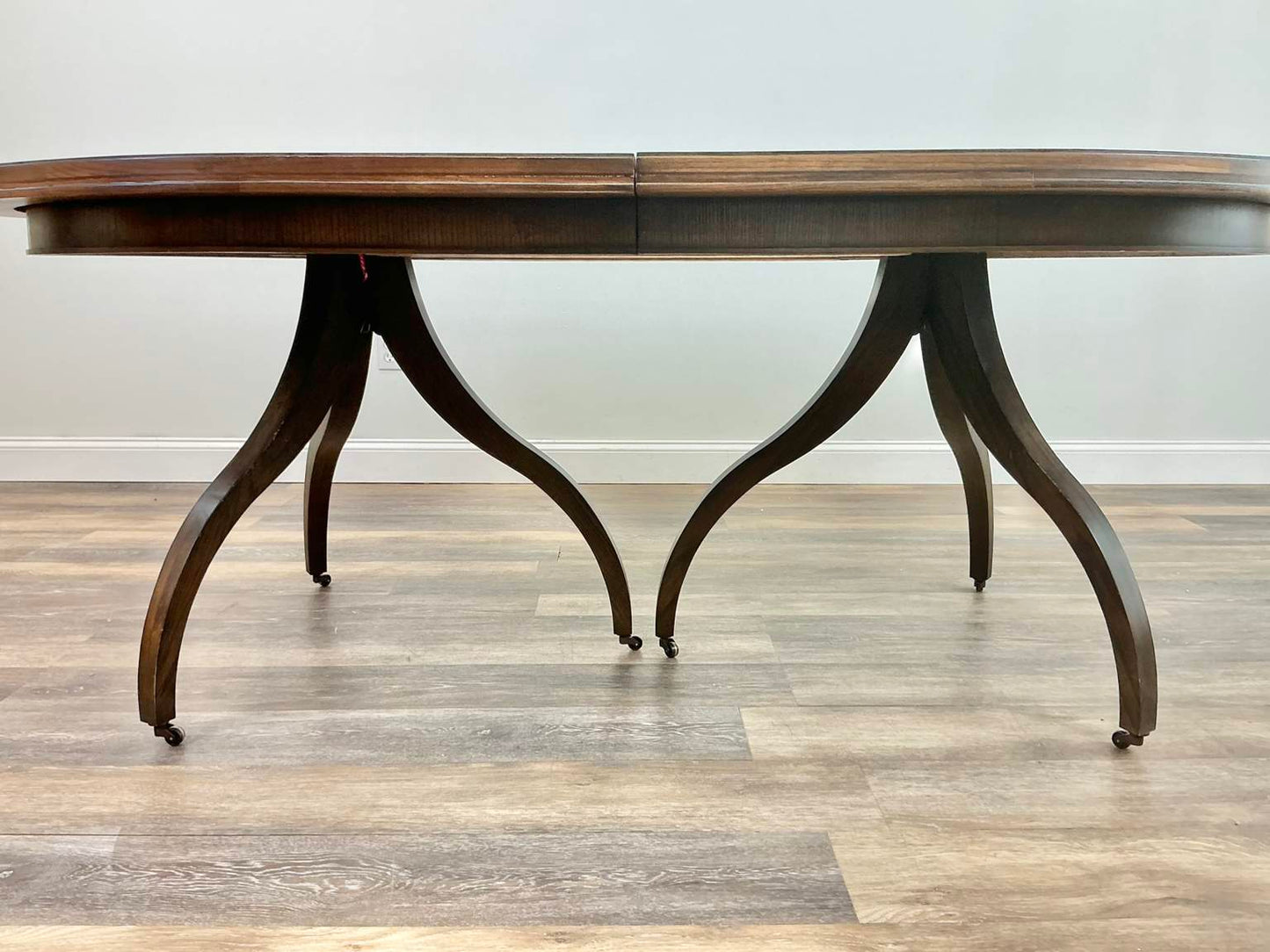 Hickory “Ingold” Mahogany Oval Expansion Dining Table
