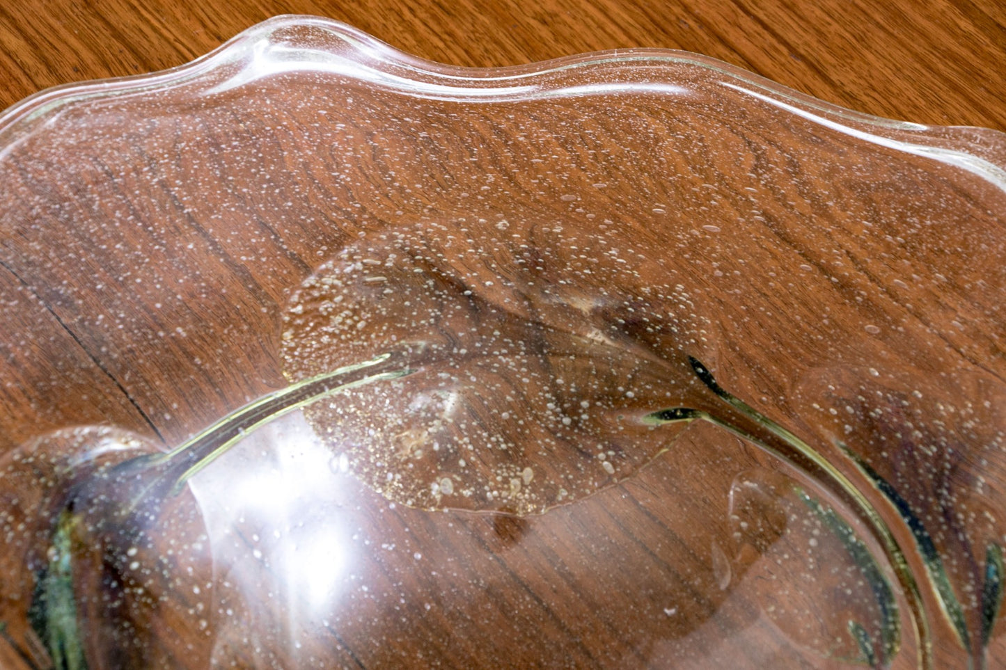 Peter Bramhall Signed Handblown Glass Bowl