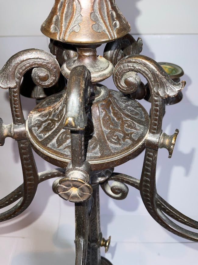 Neoclassical French Bronze Candelabra