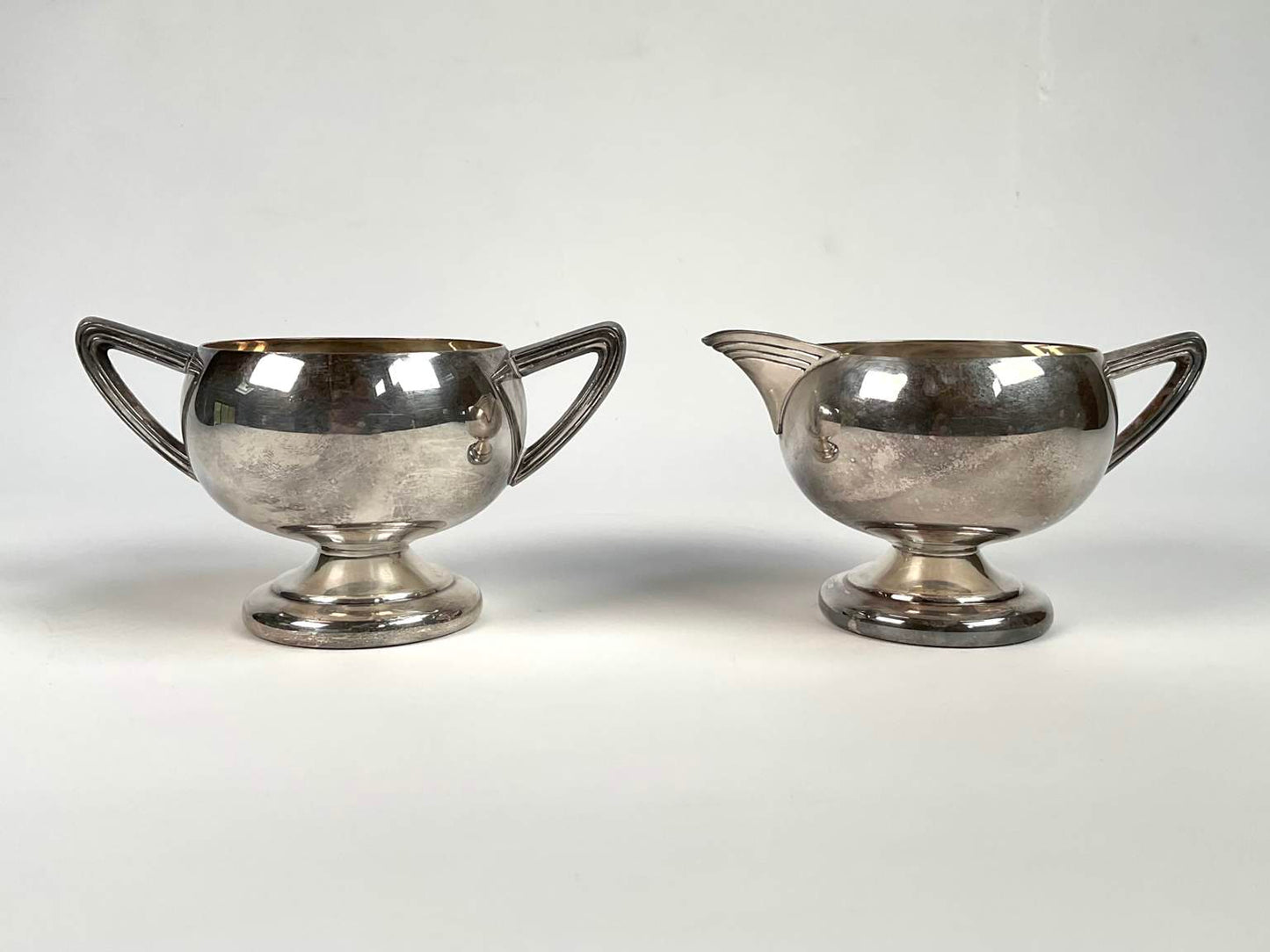 Vintage Weidlich Brothers Silver Plate Creamer and Sugar