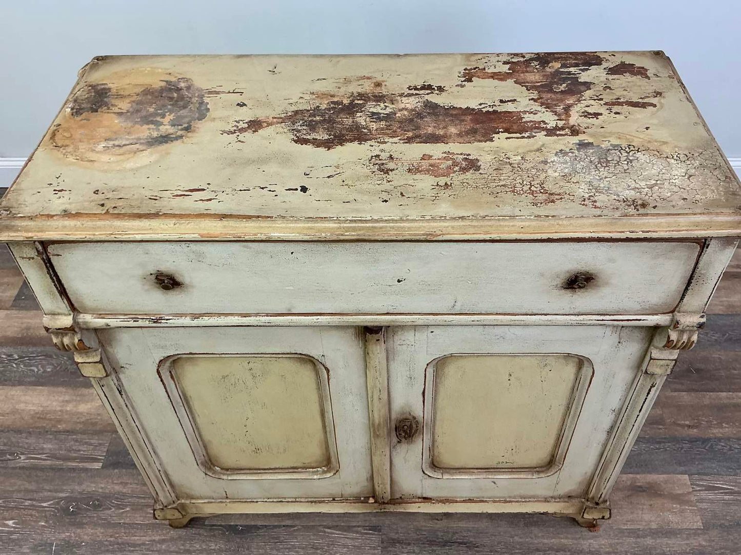 Antique Gustavian Pine Cottage Style Sideboard