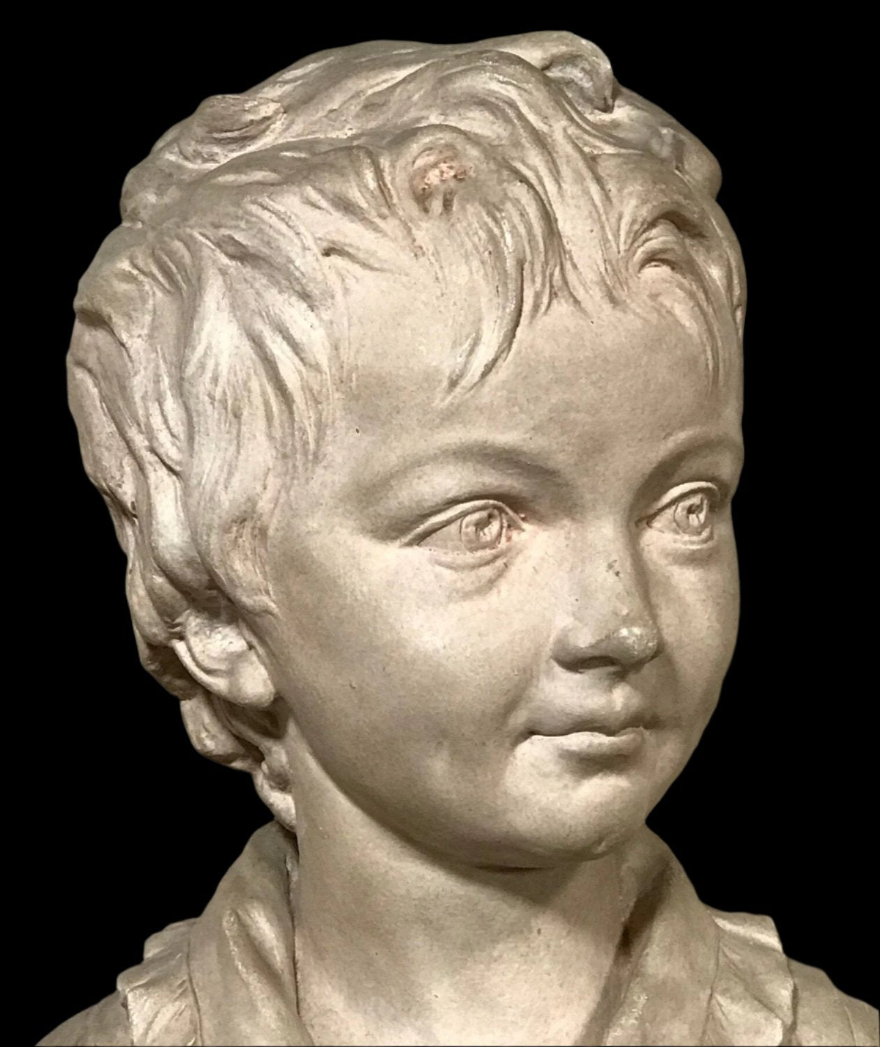 Vintage Terracotta Bust of Alexandre Brongniart As Child