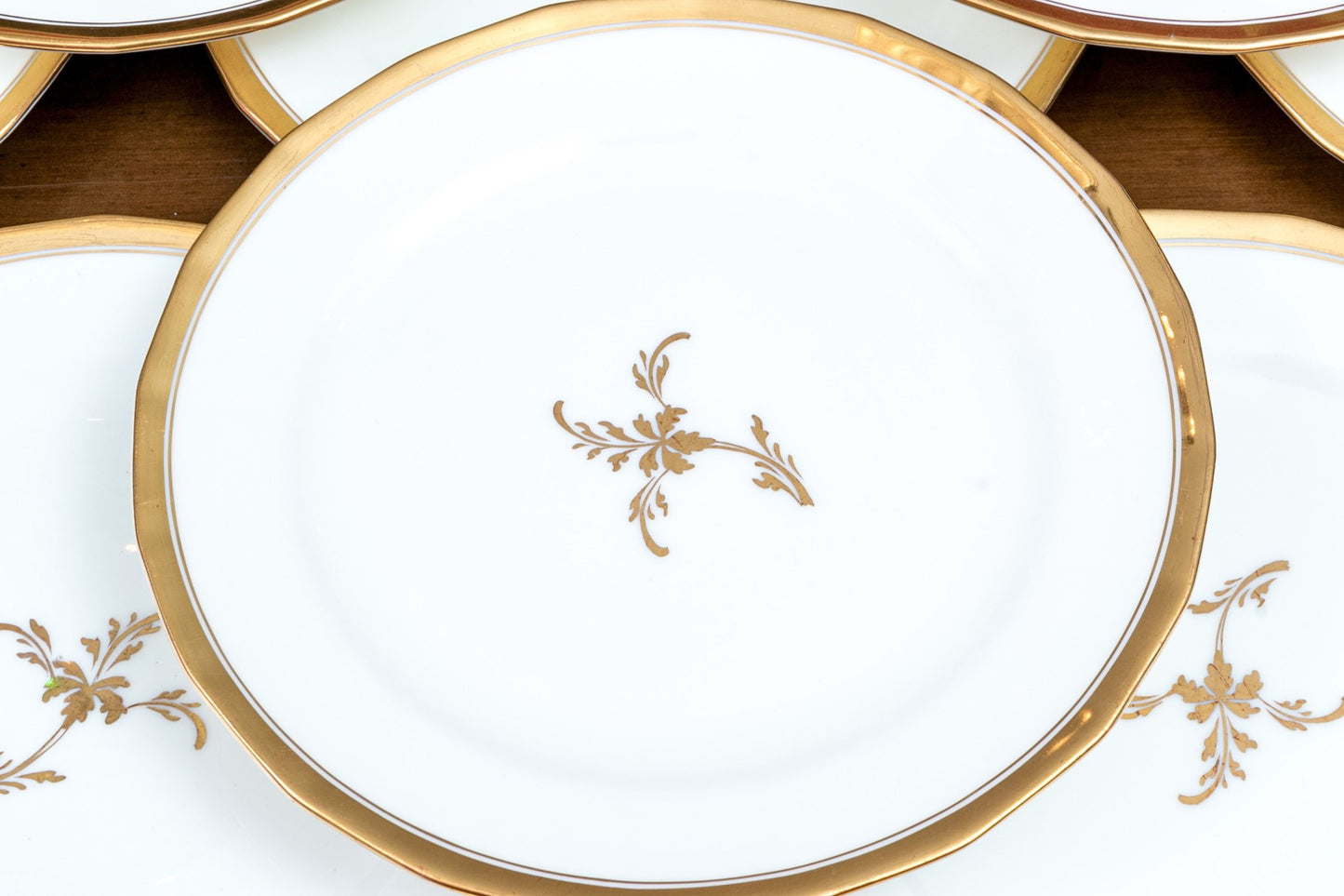 Set Of 10 English Cauldon Service Plates