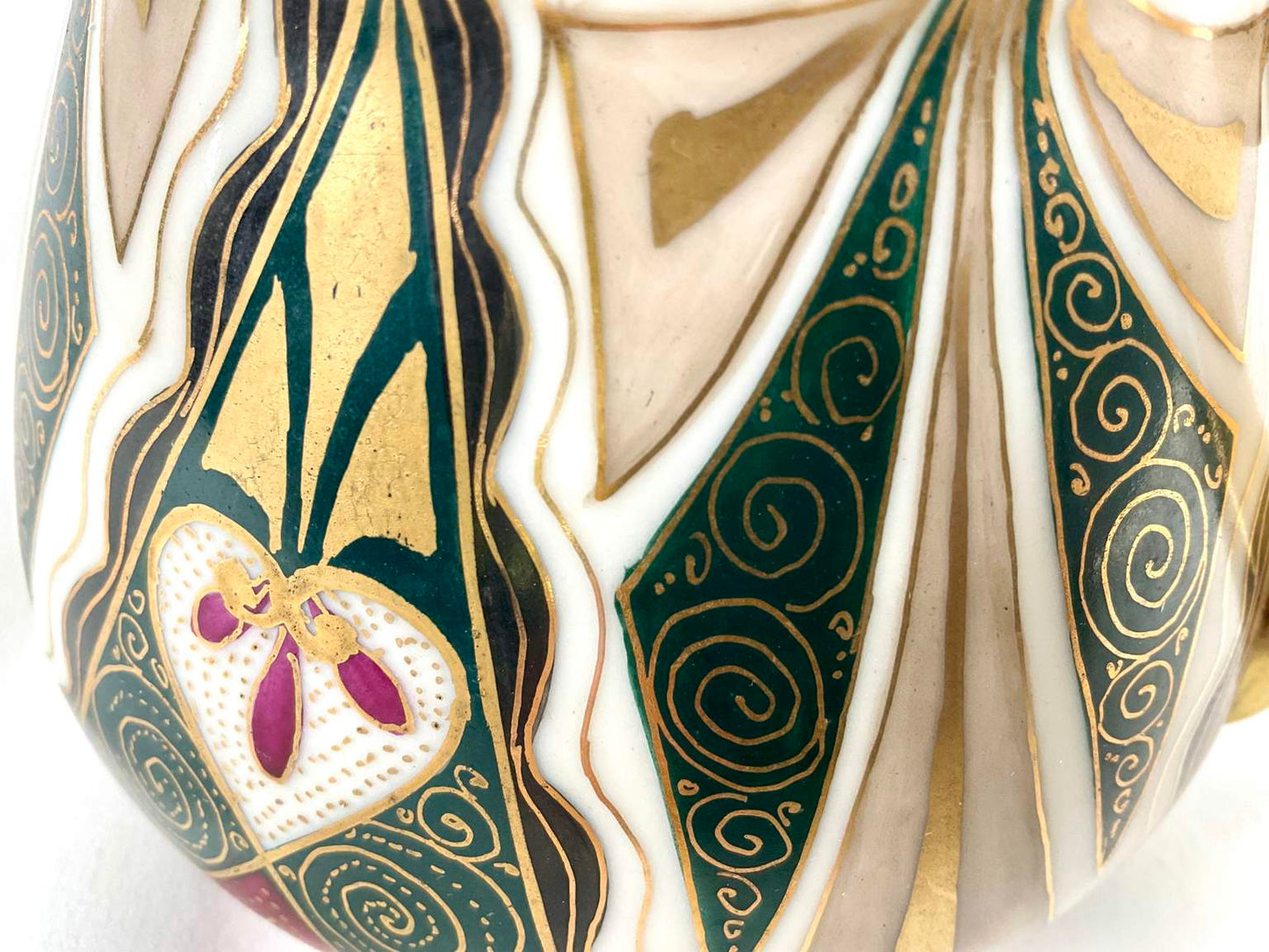Vienna Alhambra Art Deco Painted Porcelain Pitcher