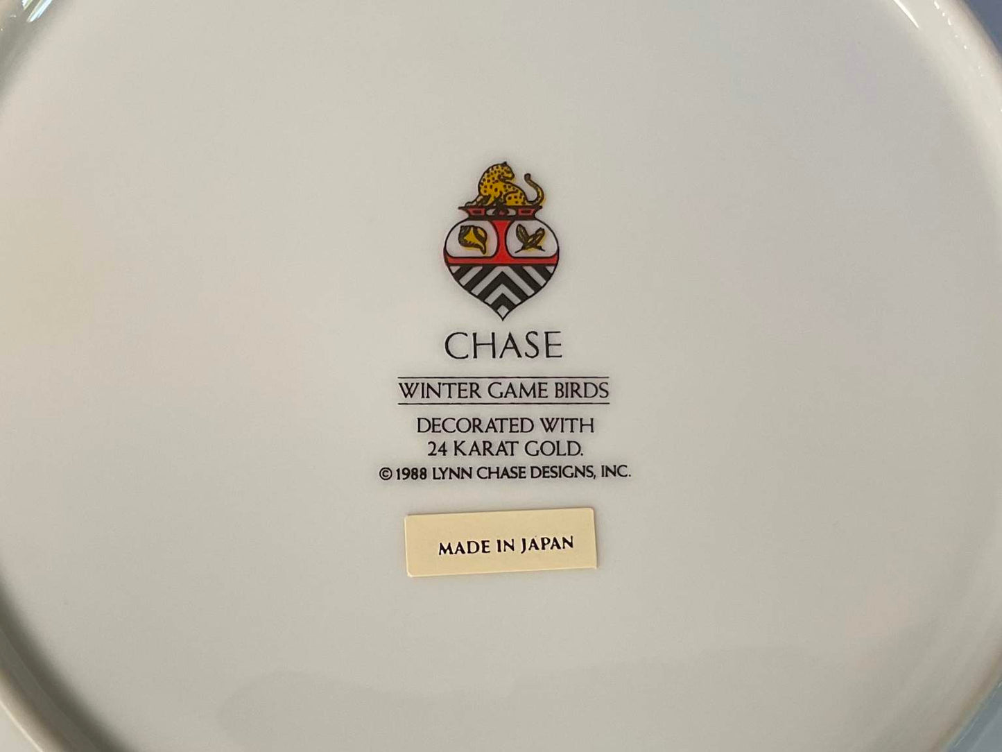 Fabulous Lynn Chase 24k Gold “Winter Games” China - 8 Pieces