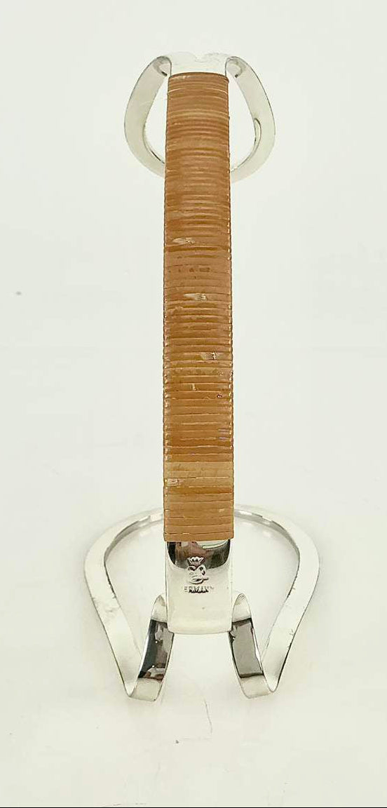 Eisenburg Lozano Sculptural Silver Plated Wine Bottle Holder