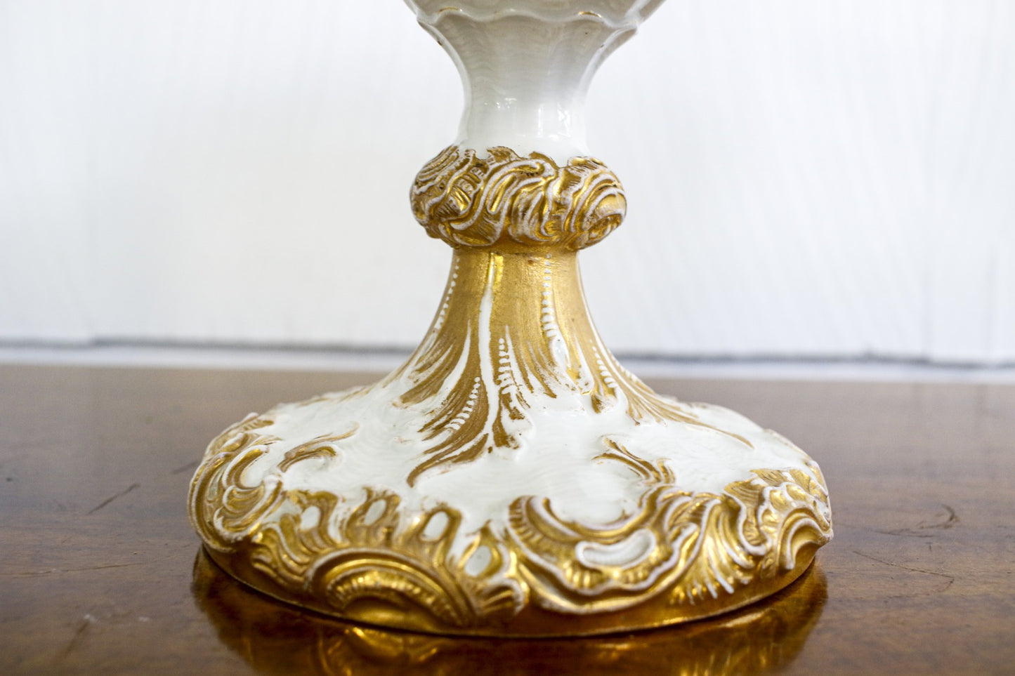 Meissen German White And Gold Compote Dish