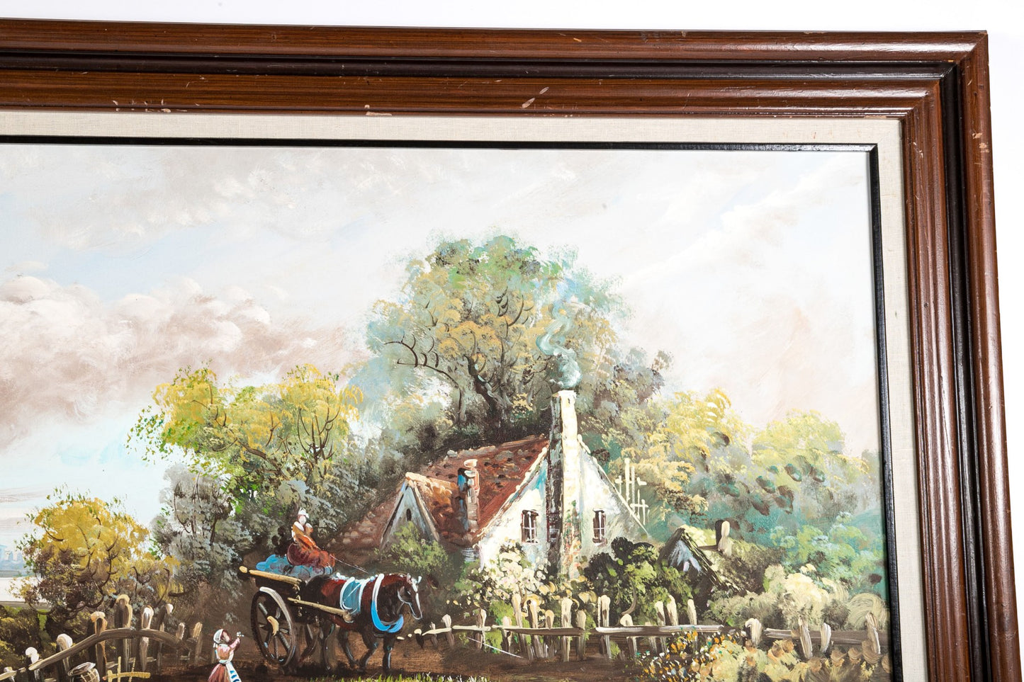 Signed "C. Marring" Oil On Canvas, Dutch Cottage Scene