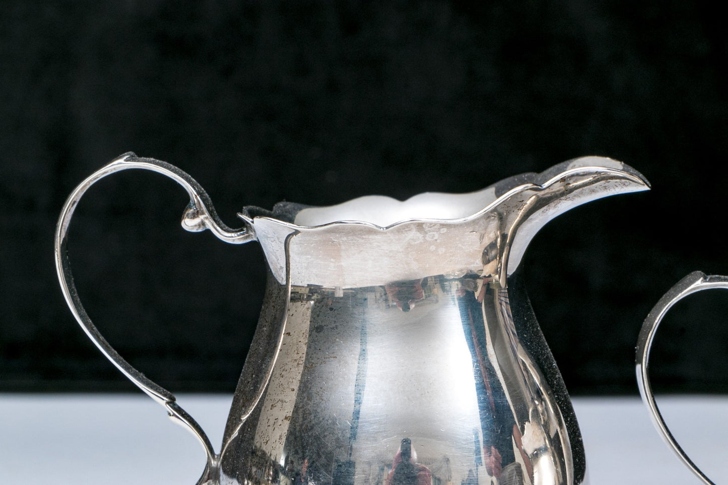 Sterling Silver Creamer And Sugar Bowl, 9.19 OZT
