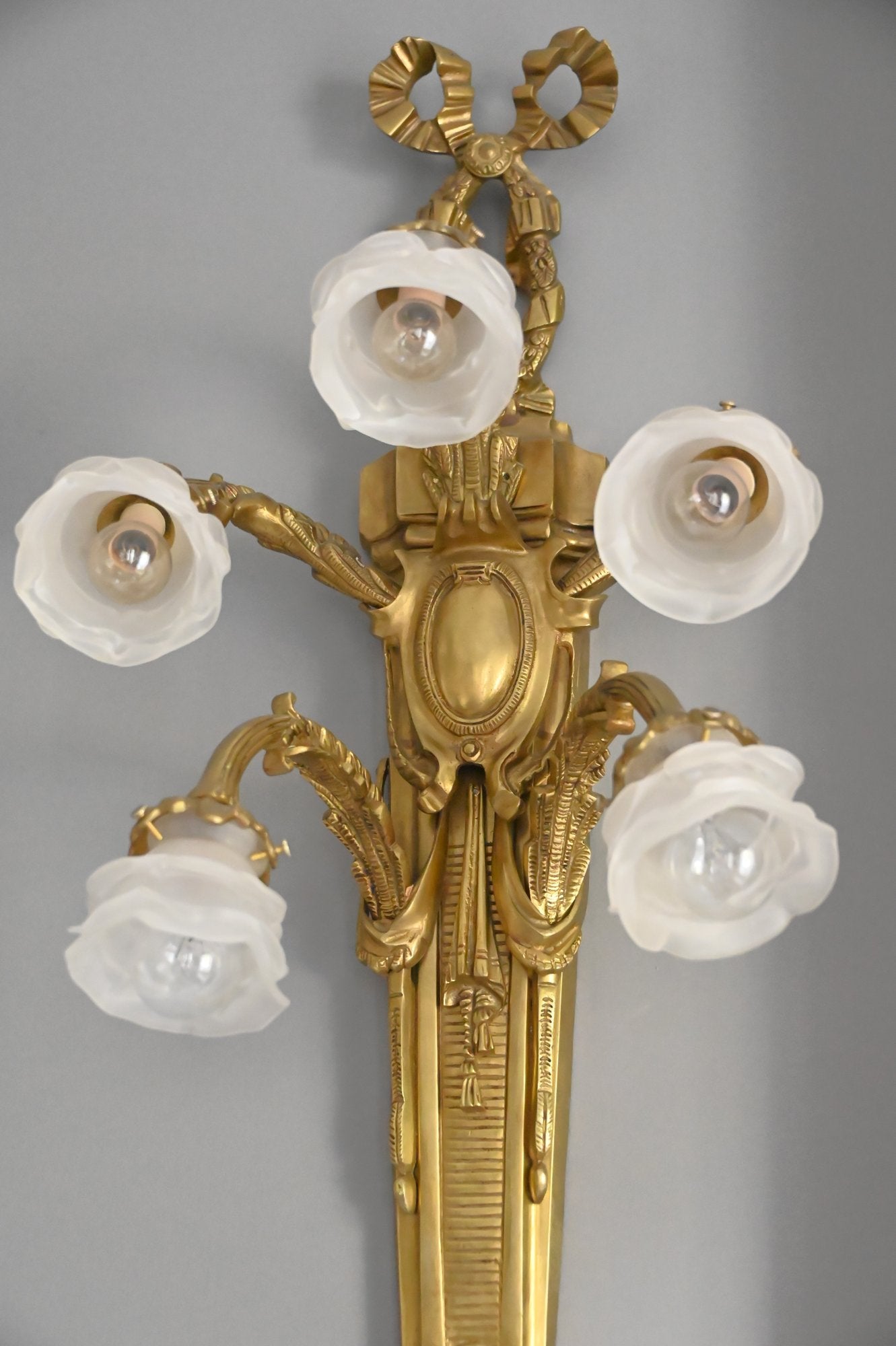 Classic Pair of Early 20th Century Louis XVI Style Sconces- A Pair