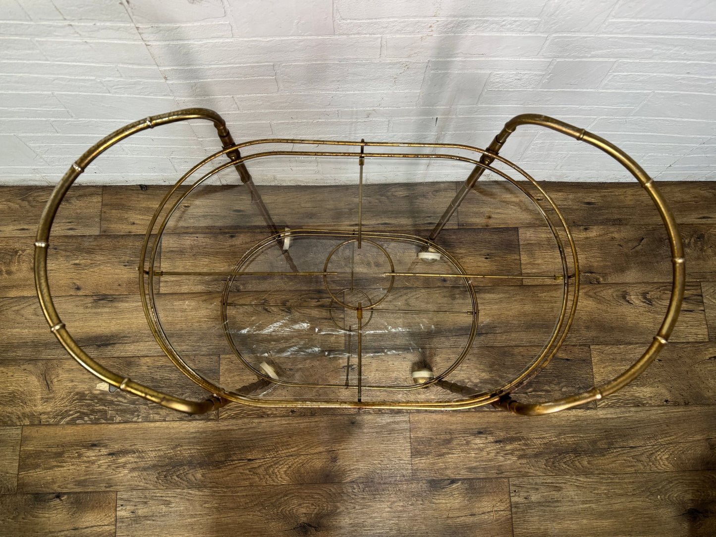 Mid-Century Hollywood Regency Style Bar Cart