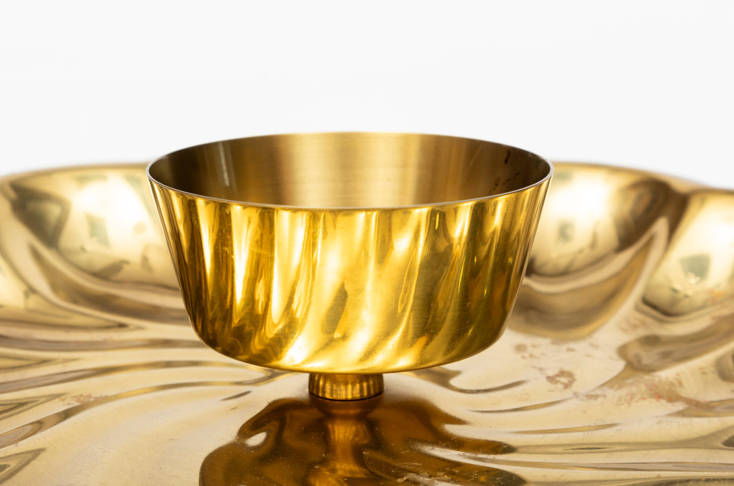Pair of Solid Brass Seafood Serving Platters
