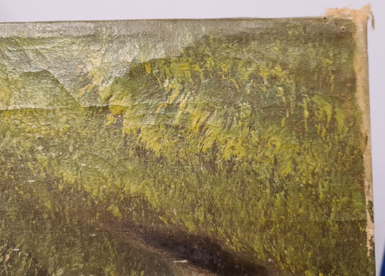 Antique-Vintage American Folk Art Landscape Painting