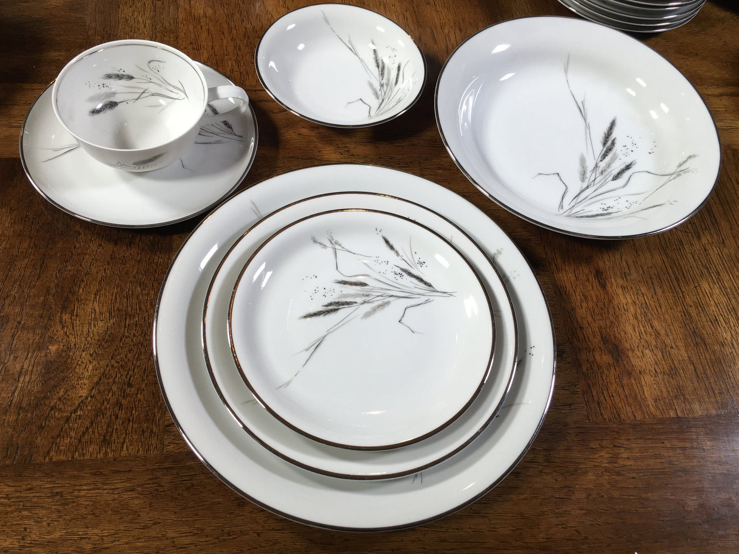 Fabulous Vintage ROSENTHAL CONTINENTAL Wheat China Set - 78 Pieces Including Serving Pieces