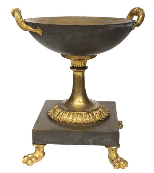 Early 19th Century French Empire Bronze Claw Foot Centerpiece Bowl