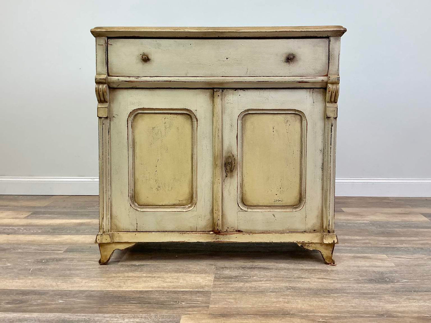 Antique Gustavian Pine Cottage Style Sideboard