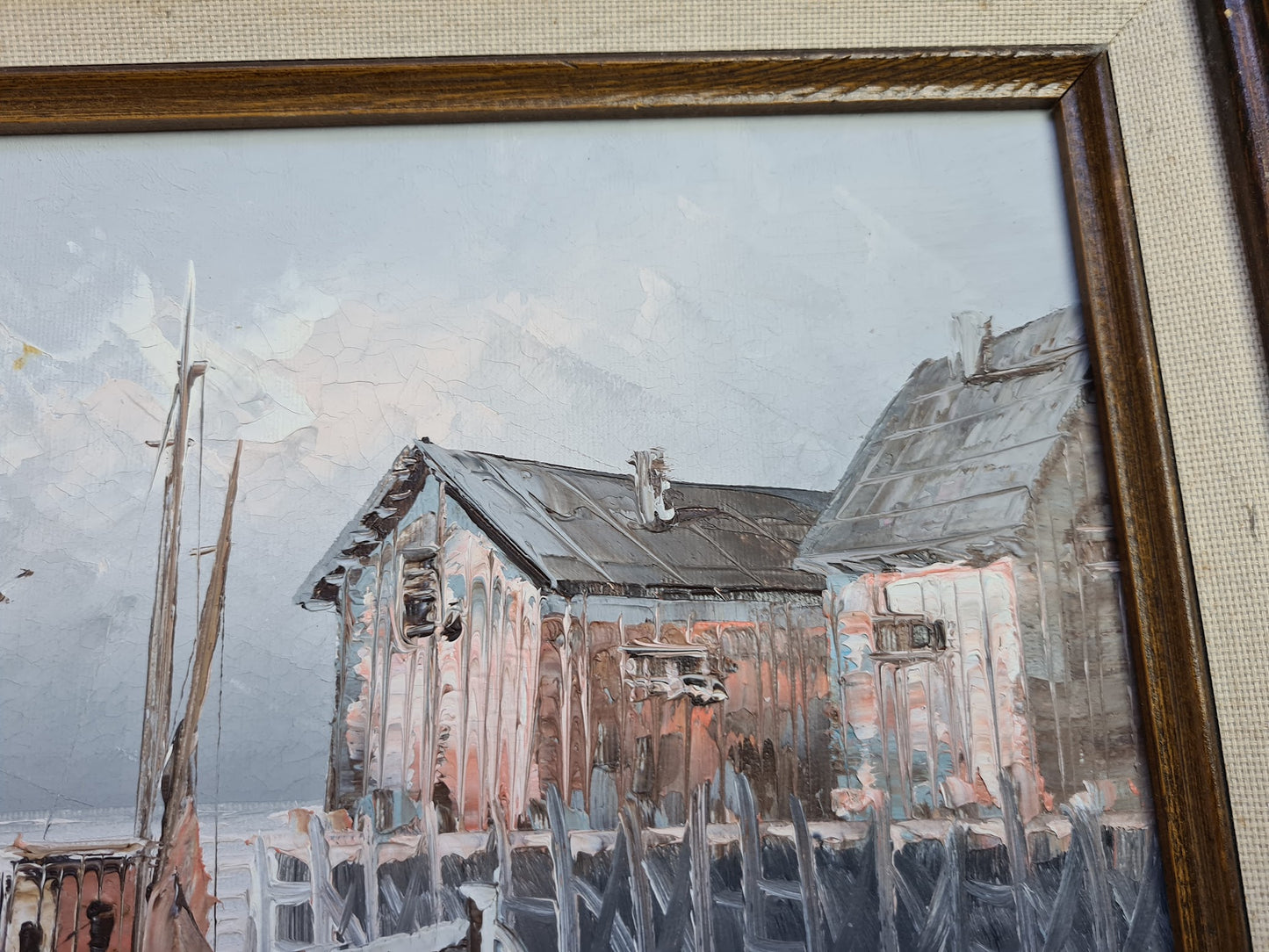 Harbour scene, oil on board, signed Max SAVY, French 1918-2010